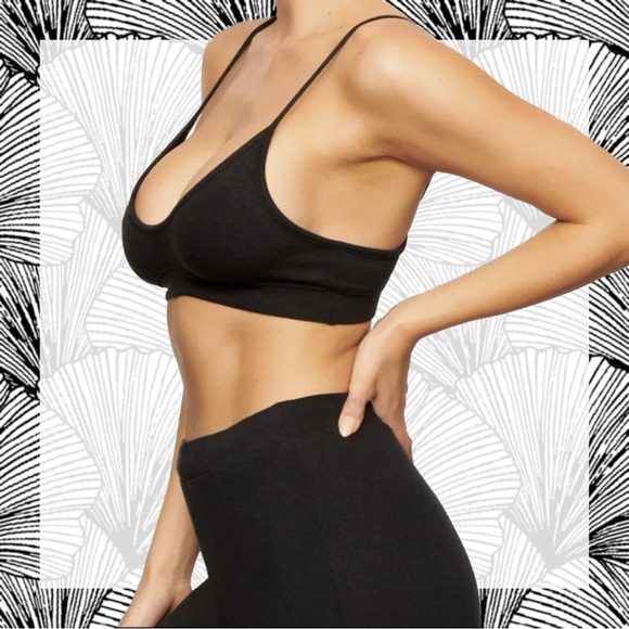 SKIMS PJ Sleep Bralette in Onyx size Small NWT! - Picture 5 of 6